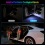 Car Door Lights LED Welcome Light Magnetic Control USB Charging 9