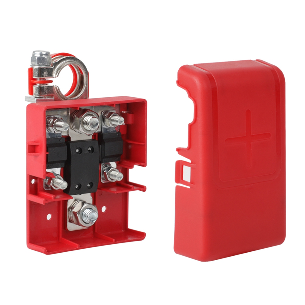 32V 400A Car Quick Release Fused Battery Distribution Terminal Red 4852324298177