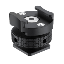 360 fokban forgatható vakupapucs-adapter mikrofonhoz