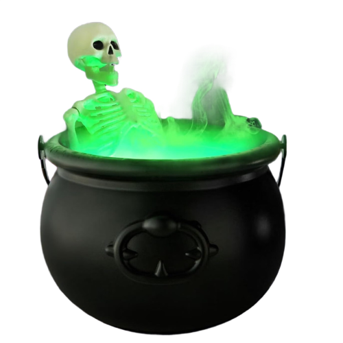 Halloween Decorations Indoor Witches Cauldron Black Plastic