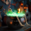 Halloween Decorations Indoor Witches Cauldron Black Plastic 5
