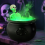 Halloween Decorations Indoor Witches Cauldron Black Plastic 3