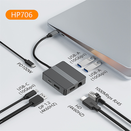 USB C Hub USB3.2 Adapter Type Laptop Docking Station A 2