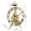 Small Table Clock Metal Vintage Clocks Silver 6