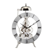 Small Table Clock Metal Vintage Clocks Silver