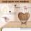 Wedding Guestbook Heart-Shaped Bracket Pastoral Storage Box 5