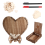Wedding Guestbook Heart-Shaped Bracket Pastoral Storage Box 3