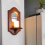 Wall Mirror with Shelf Aromatherapy Candlestick Holder Hanging Decor 7