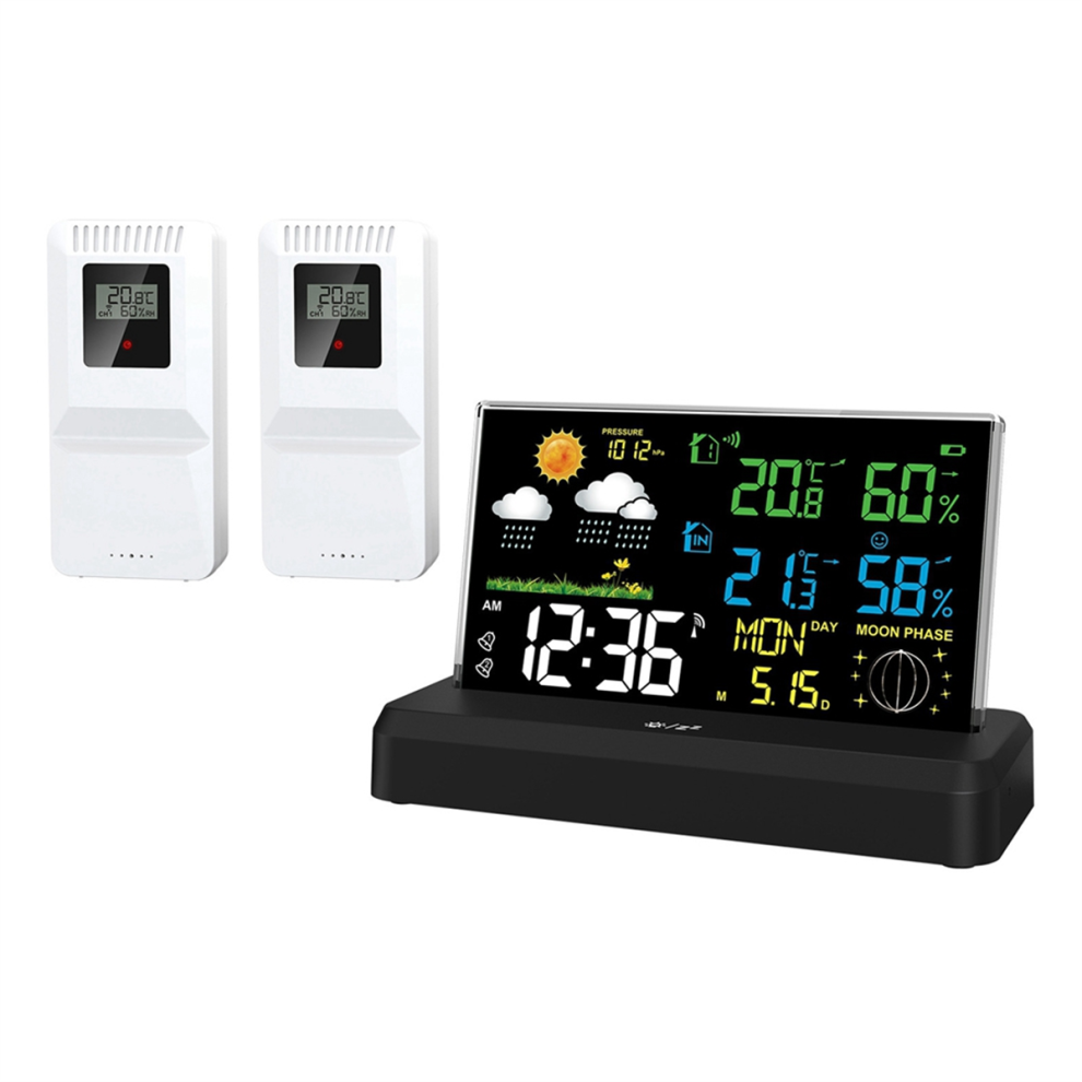 One-To-Two Weather Station Forecast Meteorological Clock Eu Plug A 4853635822662