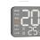 Electronic Wall Clock Wall-mounted Digital LED Clocks White 6