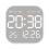 Electronic Wall Clock Wall-mounted Digital LED Clocks White 2