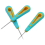 3PCS Round Hole Cone Hand Drills Punch Needle Candle Wick Tool 4