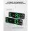 Large Digital Wall Clock Remote Control Temp Date Table 4