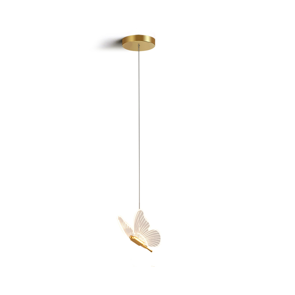 Butterfly LED Pendant Lights Nordic Golden Bedside for Living Room A-image-OPC-PJQDGSJ-NEW