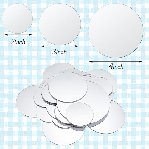 40 PCS Mini Size Round Mirror(2Inch,3 Inch,4Inch) 2