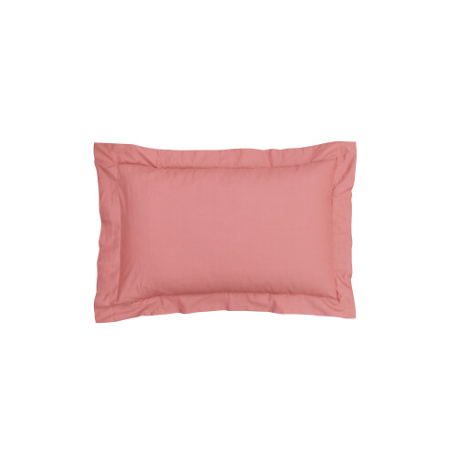 100% Cotton Elegant Oxford Pillowcases - Dark Rose
