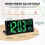 LED Digital Wall Clock, Large Digits Display,Indoor Office Green 7