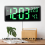 LED Digital Wall Clock, Large Digits Display,Indoor Office Green 6