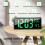 LED Digital Wall Clock, Large Digits Display,Indoor Office Green 5