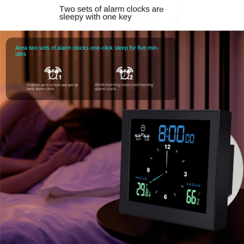 Bathroom Waterproof Wall Clock Shower Clocks Timer Black 2