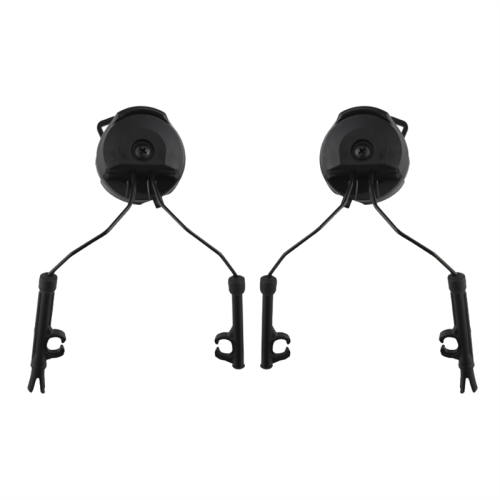 Helm Fast Rail Mounts Headset Adapter Houder Set - Zwart 2