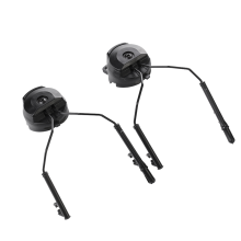 Helm Fast Rail Mounts Headset Adapter Houder Set - Zwart