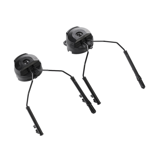 Helm Fast Rail Mounts Headset Adapter Houder Set - Zwart
