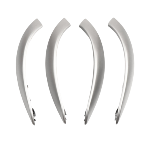 Car Inner Door Armrest Pull Handle Cover for Silver