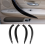 Car Inner Door Armrest Pull Handle Cover for Bright Black 7