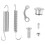 Off-Road Parking Racks Side Stand Springs Kit for SX 1