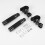 1Pair Highway Engine Guard Crash Bar Foot Pegs Black 9