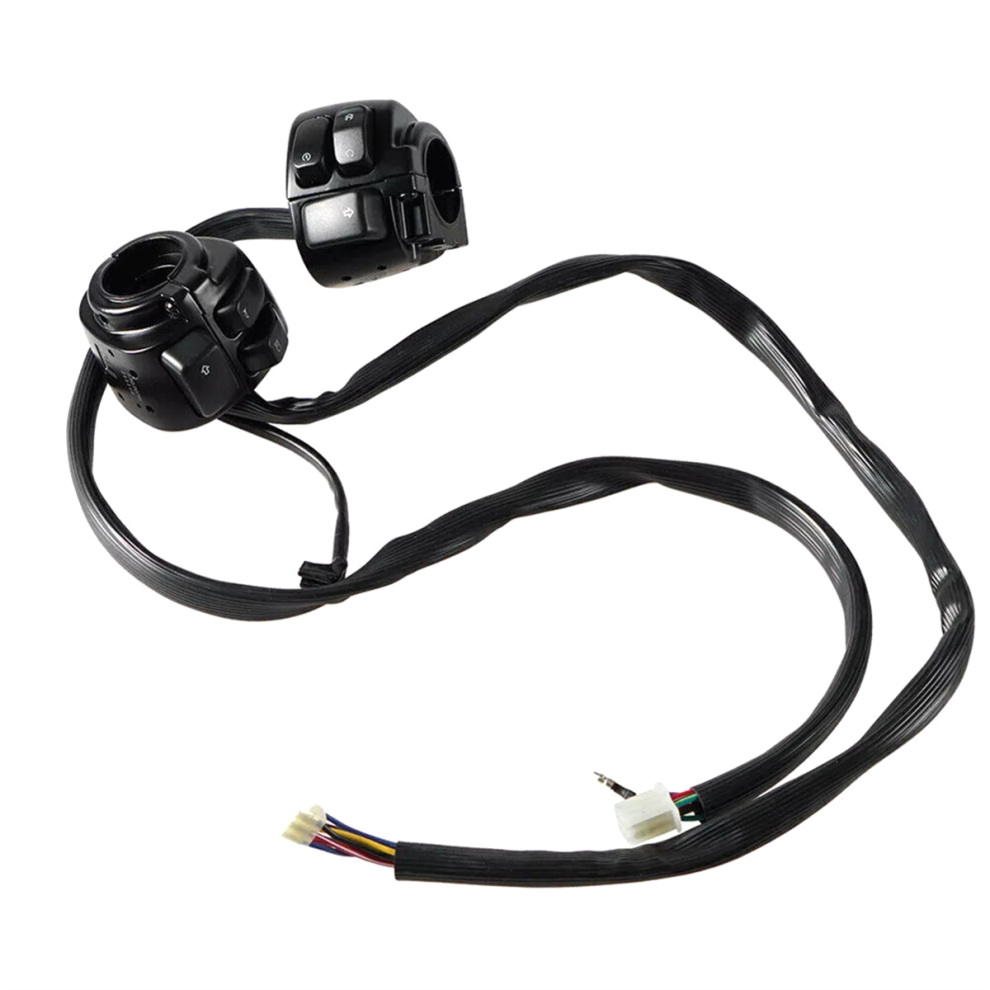 1Inch Handlebar Control Switch + Wiring Harness For Light 4853635858029