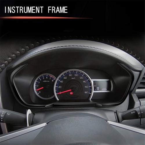 Car Instrument Panel Frame Trim Sticker for RHD Bright Black 2