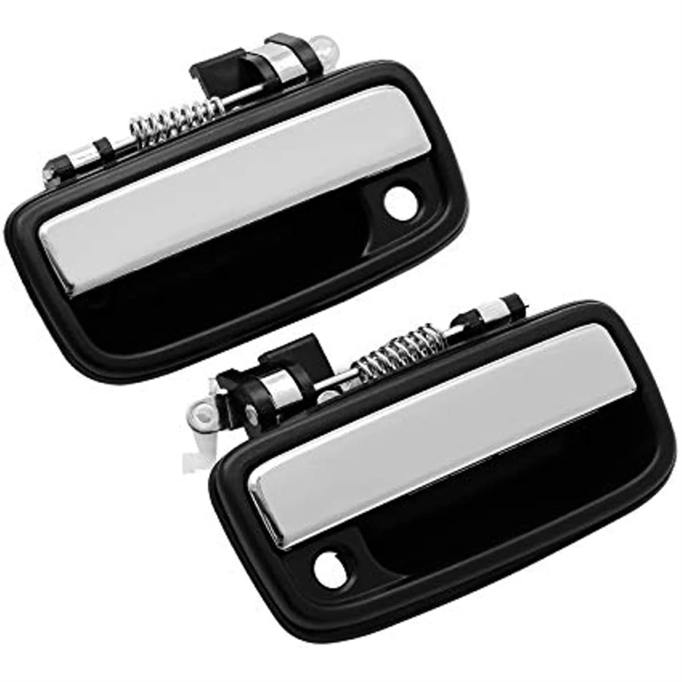 2Pcs Exterior Door Handle With Key Hole For Silver 4853635868998