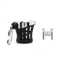 Cup Holder Off-Road Bike Bottle for (Silver & Black)