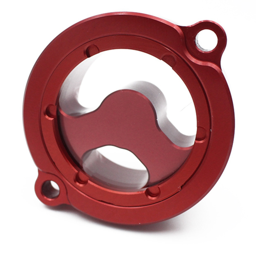 Voor KLR 650 1987-2022 Oliefilterdeksel Rood