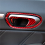 4PC Red Carbon Inner Door Handle Sticker Trim for 2006-2011 8Th 4