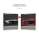 4PC Red Carbon Inner Door Handle Sticker Trim for 2006-2011 8Th 6