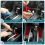 4PC Red Carbon Inner Door Handle Sticker Trim for 2006-2011 8Th 7