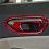 4PC Red Carbon Inner Door Handle Sticker Trim for 2006-2011 8Th 5