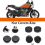 Front+Rear Axle Nut Covers for 8