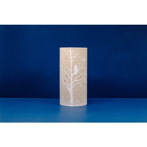 Light-Glow Fabric Table Lamp - Owl FL010, Beige 2