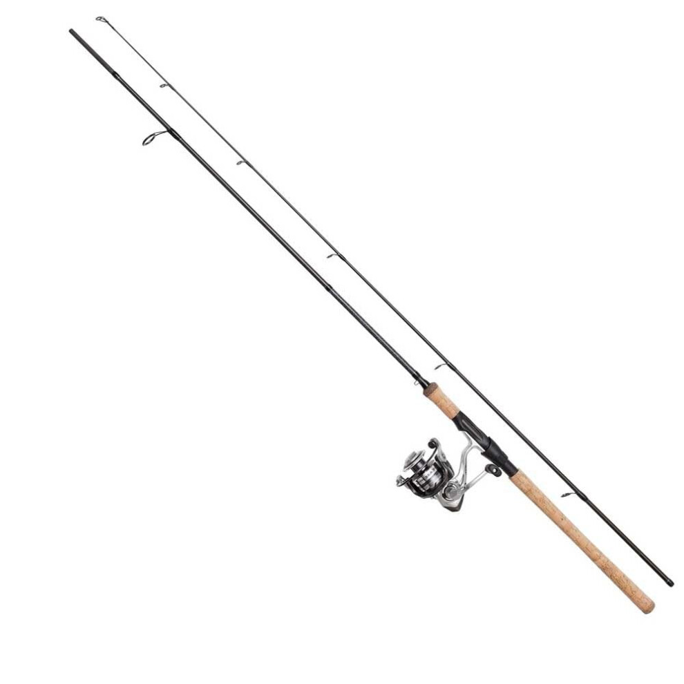Dam Black Impressa Classic Spinning Combo, Freshwater Angler Fishing Rod & Reel Pike Perch & Zander, Strong Leightweight & Versatile, 2.10M Moderate