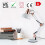 TEKLED? LED Desk Lamp | Adjustable Swing Arm | Replaceable E27 Edison Screw Bulb Holder | Flexible Table Clamp | for Bedside Reading Office Work 5