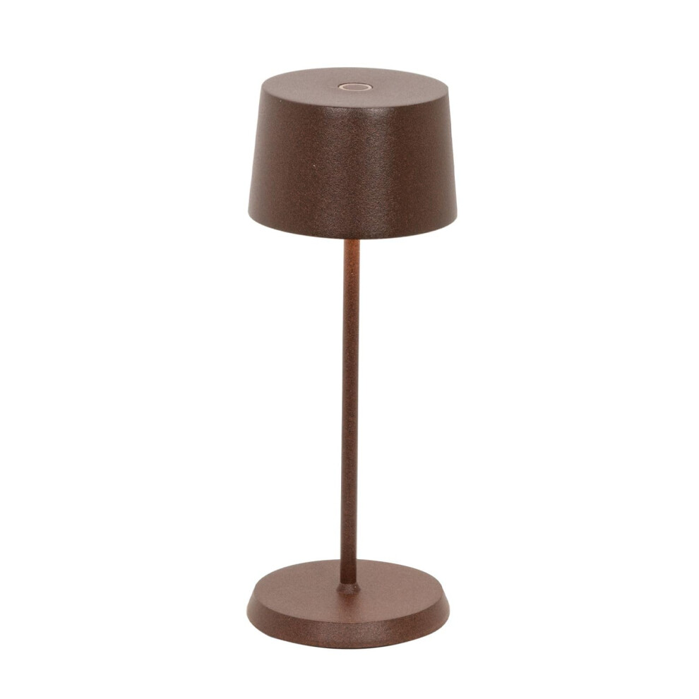 Zafferano , Olivia Micro Lamp, Cordless Rechargeable Table Lamp With Touch Control, For Indoor And Outdoor Use, Dimmer, 2200-3000 K, Height 20 Cm,