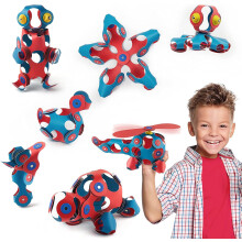 Clixo Crew 30 Piece Pack - The Flexible, Durable, Imagination-Boosting Magnetic Building Toy - Modern, Modular Designs for Hours of STEM Play. A