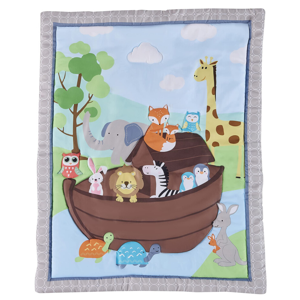 Animal Themed Baby Toddler Blanket Quilt Cot Comforter Crib Baby Quilts For Boys And Girls Nursery Bed Throw Blanket 84X107cm, Suitable For Hmtideby