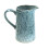 Carousel Reactive Blue Glaze Jug | Ceramic Flower Vase | Decorative Stoneware Pitcher - 17cm 1