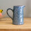 Carousel Reactive Blue Glaze Jug | Ceramic Flower Vase | Decorative Stoneware Pitcher - 17cm 4
