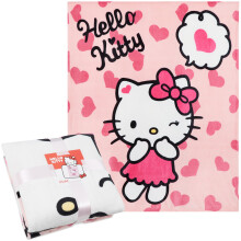 Hello Kitty Soft Bed Fleece Blanket Cozy Bed Throw Kawaii Bedroom Decor Plush Throw Comforter 59 x 51 inches for Bedroom Travel Cute Gifts